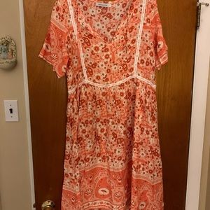 Misslook midi floral print dress!